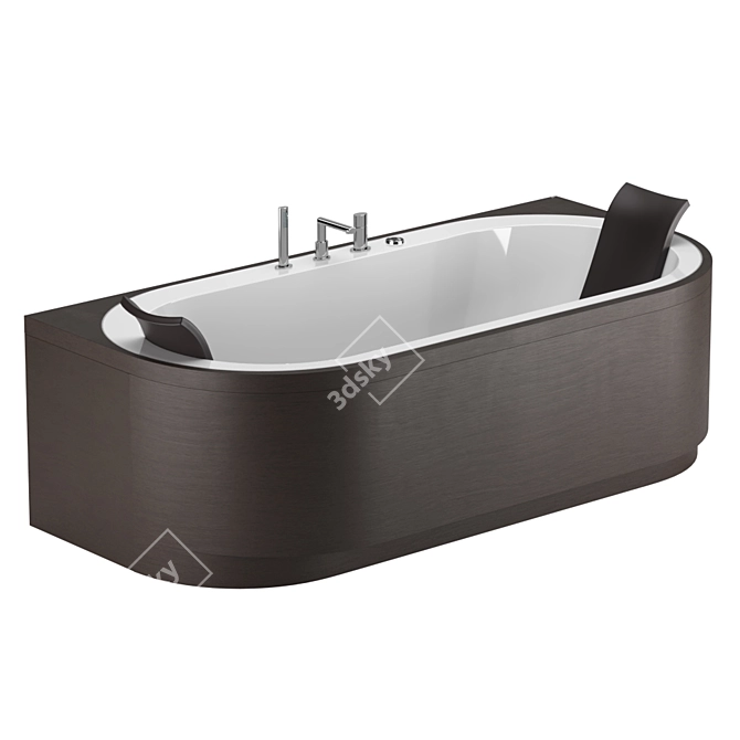 Title: Yuma Art Air Massage Bathtub 3D model image 1