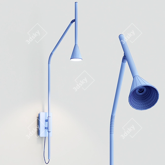 Sleek Aromas Lyb Wall Lamp 3D model image 2