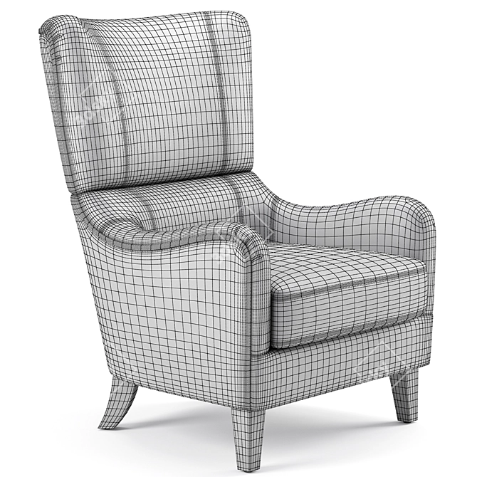 Quentin Elegant Velvet Sofa 3D model image 6