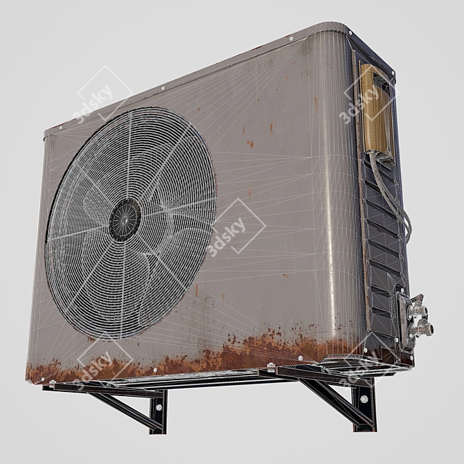 Rustic Outdoor A/C Unit: 2015 Version 3D model image 16