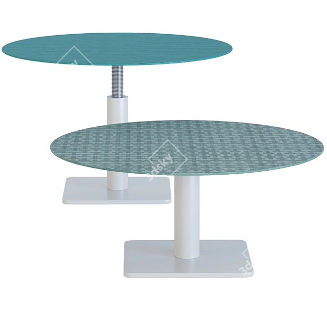 Elegant Giro Side Tables 3D model image 1