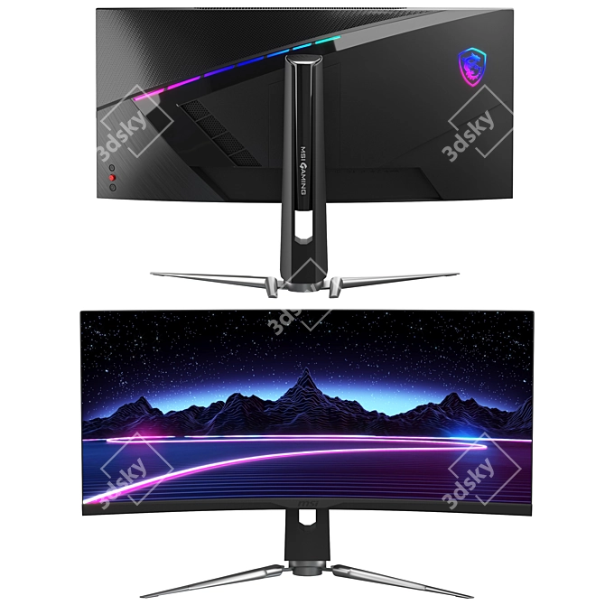 MSI MPG Artymis 343CQR: Immersive Gaming Power 3D model image 1