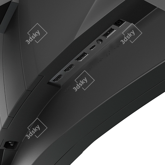 MSI MPG Artymis 343CQR: Immersive Gaming Power 3D model image 4