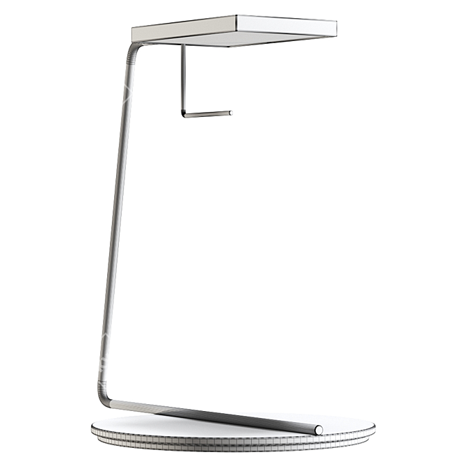 Sleek Adjustable Metal Lamp 3D model image 4