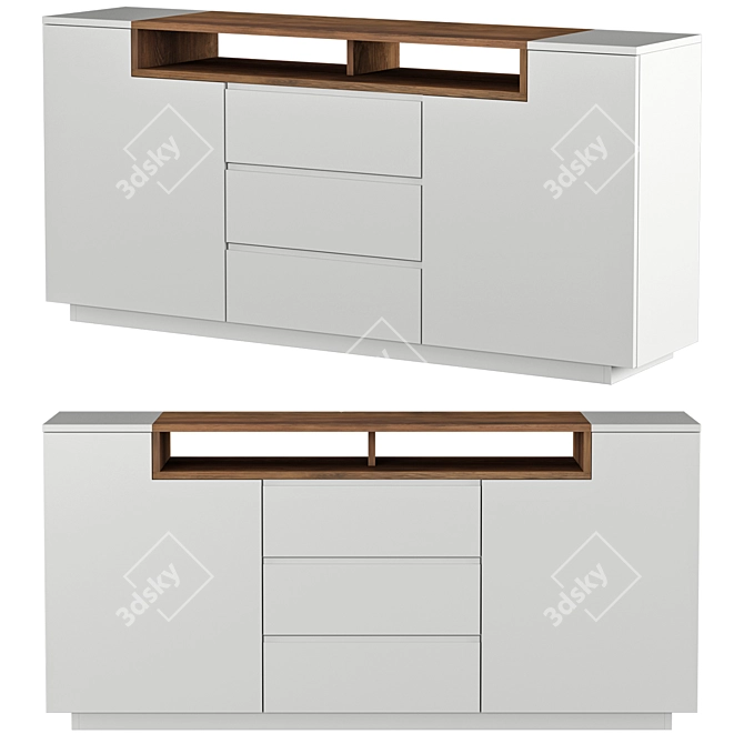 LOFT 180cm Modern Sideboard by Invicta 3D model image 1