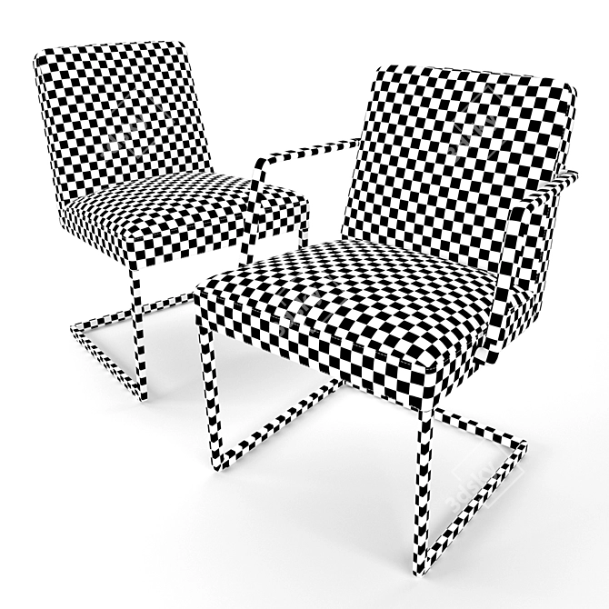 Chancellor Conference Chair 3D model image 6