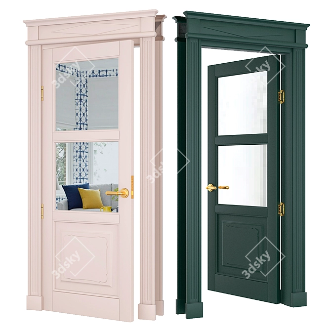 Elegant Toscana Furniture 3D model image 2