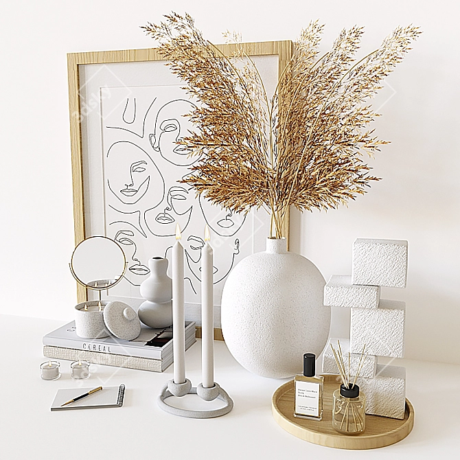 Modern Home Decor Set 3D model image 2