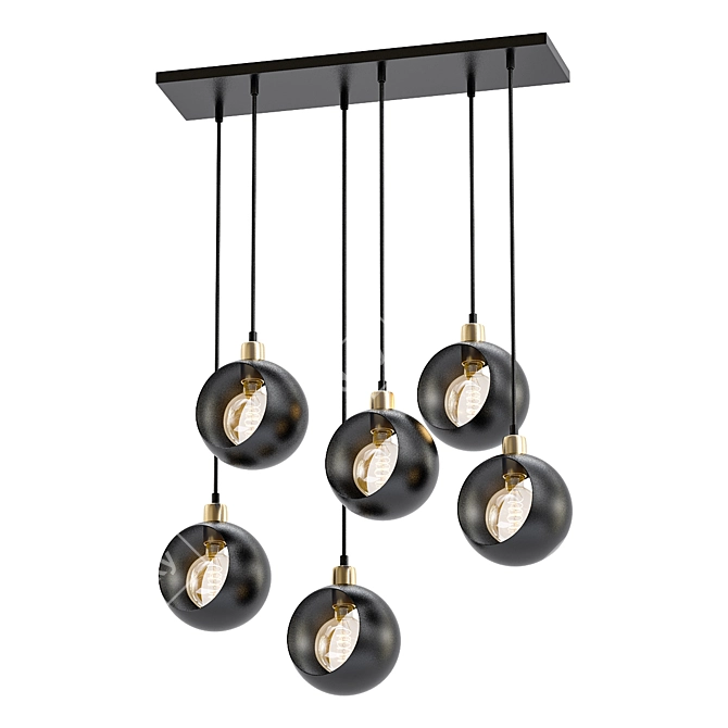 Cyklop 2746: Modern Metal Pendant 3D model image 1