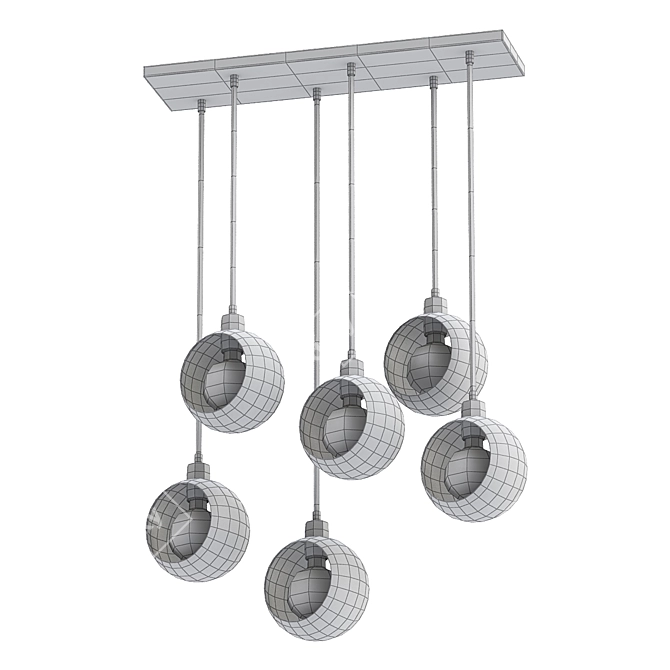 Cyklop 2746: Modern Metal Pendant 3D model image 2