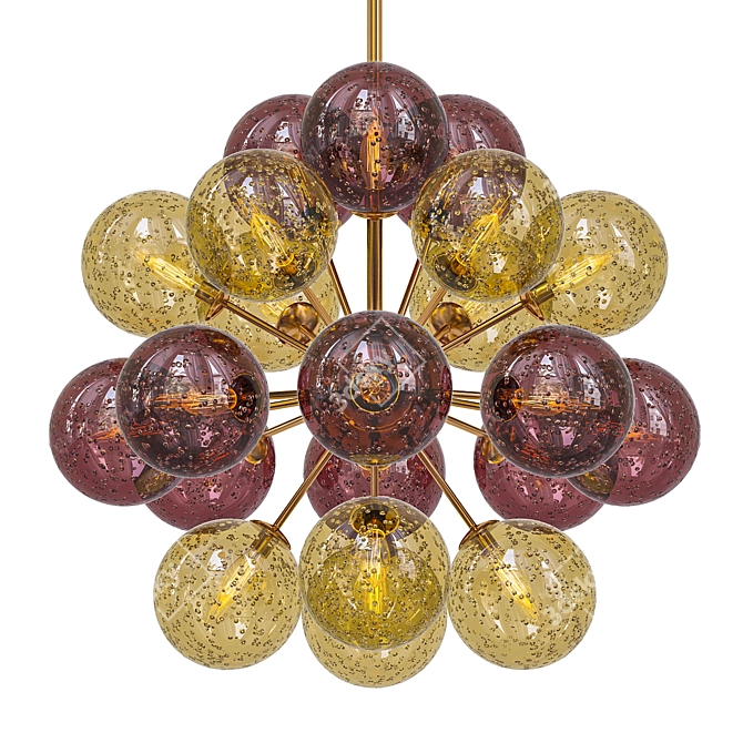 Elegant Sputnik Chandelier: Ventiquattro 3D model image 1