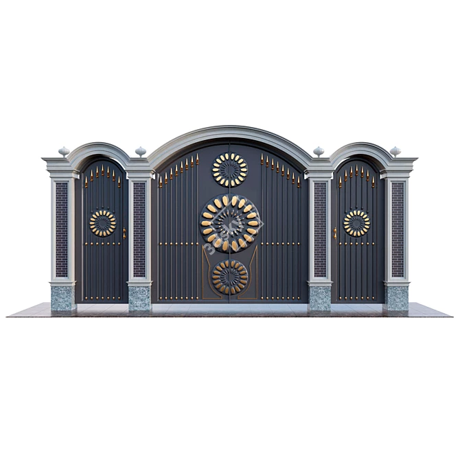 Classic Gates Model 3D model image 1