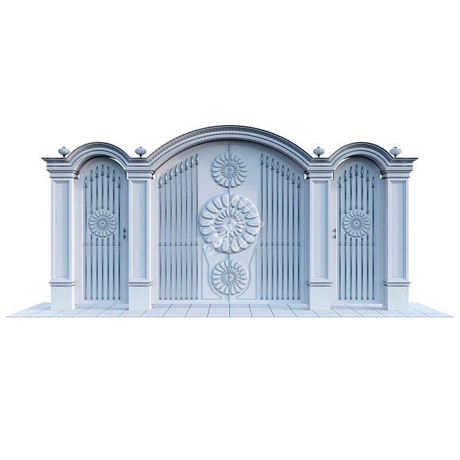 Classic Gates Model 3D model image 3