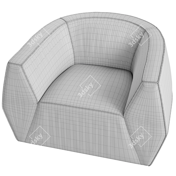 Eternal Expression: Ghidini1961 Infinito Armchair 3D model image 6