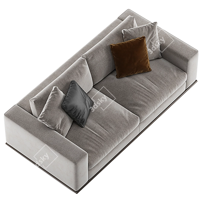 Minotti Hamilton 2-Seat Sofa 3D model image 5