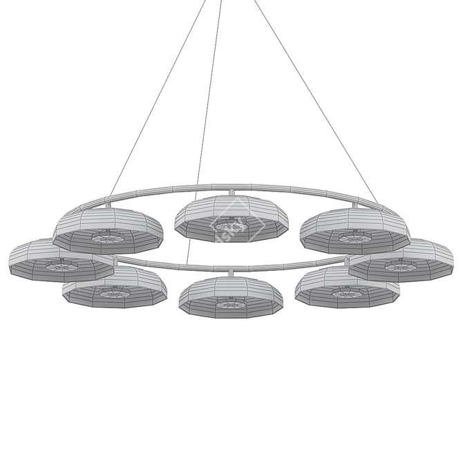 Elegant Illumination: BLOSSI 8 3D model image 2