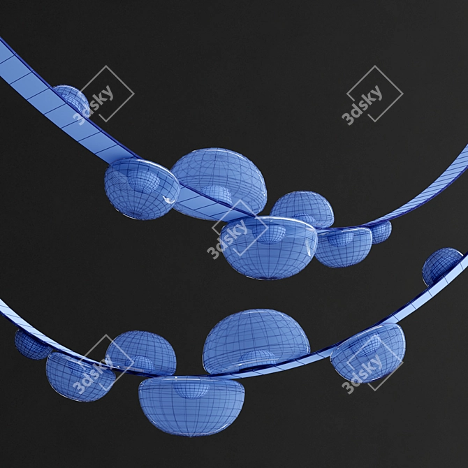 Luminous Dew Drops Pendant 3D model image 4