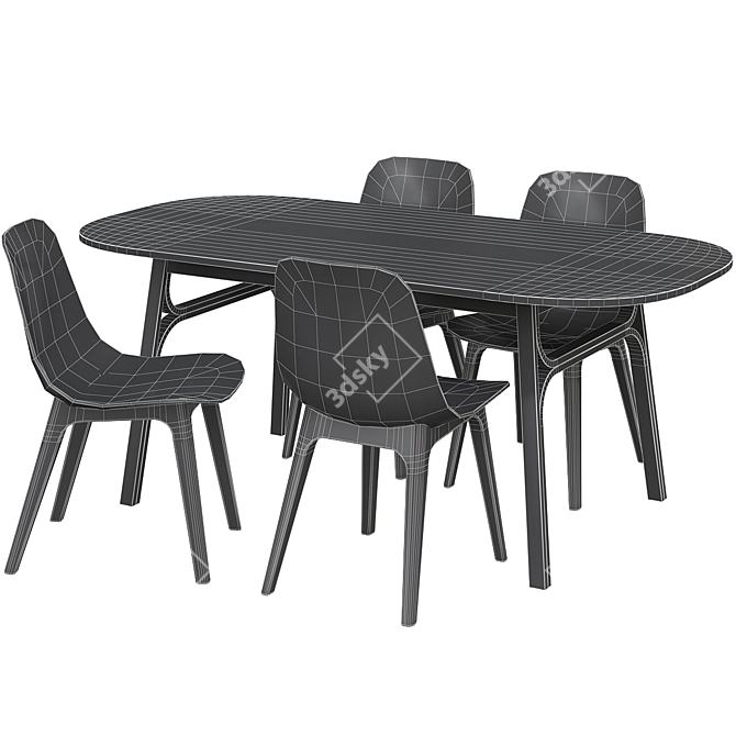 Voxlöv & Odger Ikea Dining Set 3D model image 2