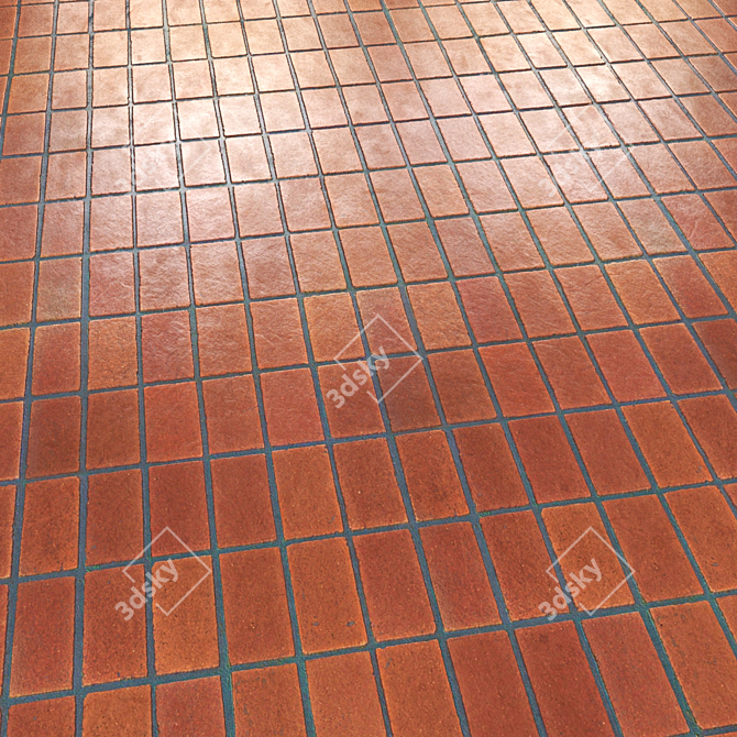 Timeless Rustic Terracotta Tiles 3D model image 2