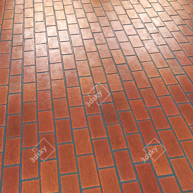 Timeless Rustic Terracotta Tiles 3D model image 3