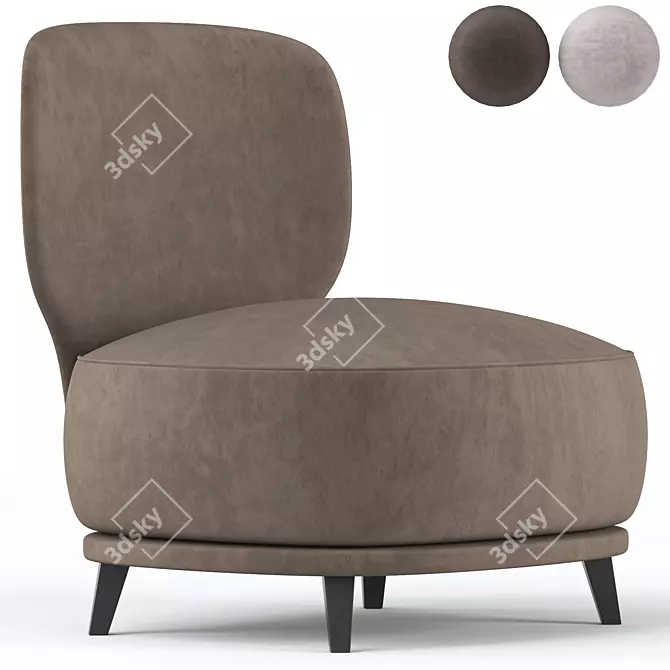 Elegant Contemporary Odaline La Redoute 3D model image 1