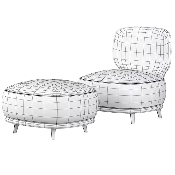 Elegant Contemporary Odaline La Redoute 3D model image 5