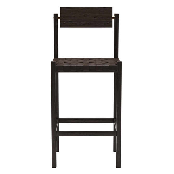 Thomas Hayes Mills Barstool: Vintage-inspired Design 3D model image 2