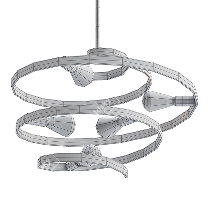 Maxim Twister 25" Pendant Light 3D model image 2