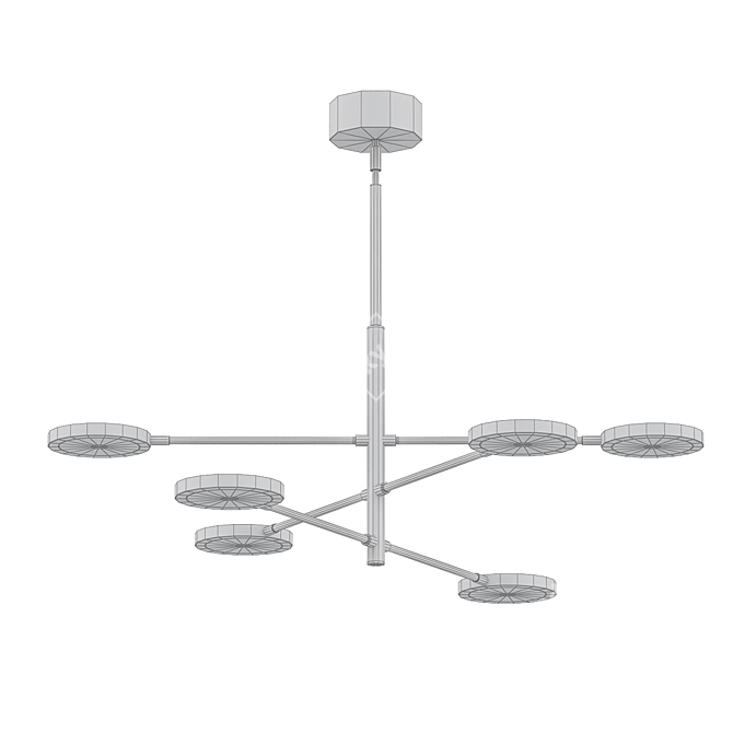 Ethereal Glow Pendant Light 3D model image 2