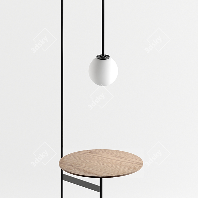 Versatile Illuminating Side Table 3D model image 2