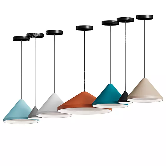 Vibia North LED Hanging Lamp: Elegant, Versatile Lighting 3D model image 4