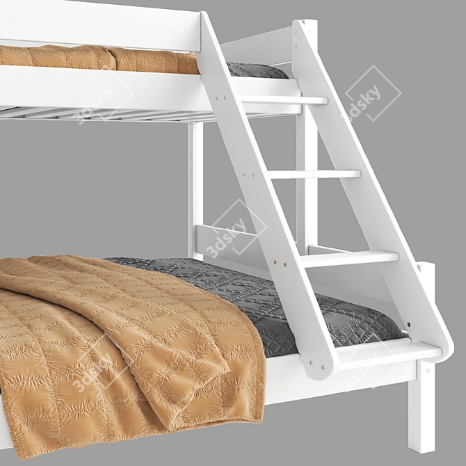 Versatile JYSK VESTERVIG Bunk Bed 3D model image 3