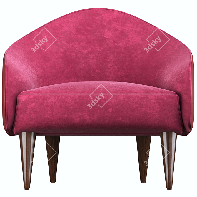 Elegant Sillon Armchair 3D model image 2