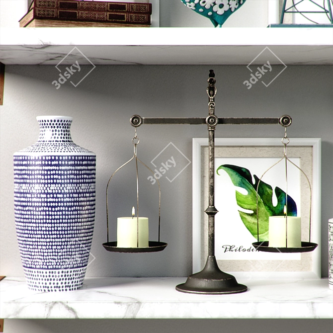 Title: Vintage Decor Set 3D model image 18