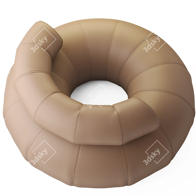 Flexible and Original Don Out Armchair 3D model image 3
