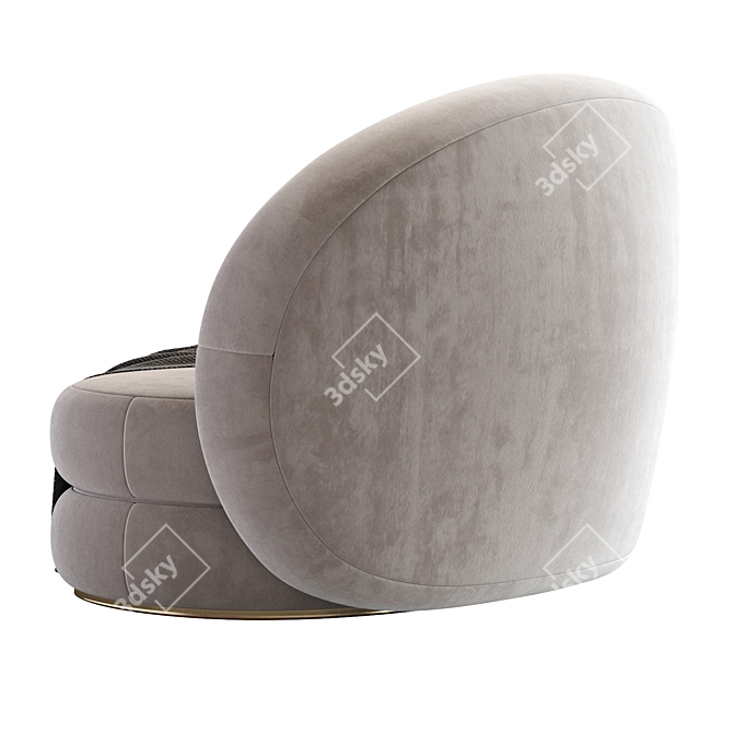 Contemporary  Armchair 3D model image 5