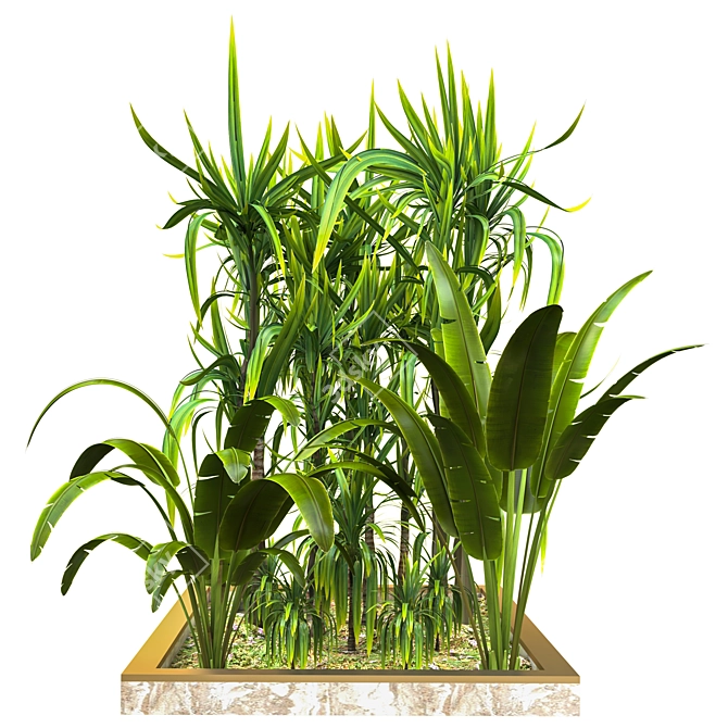 Nature's Haven: Outdoor Plant Collection 3D model image 1