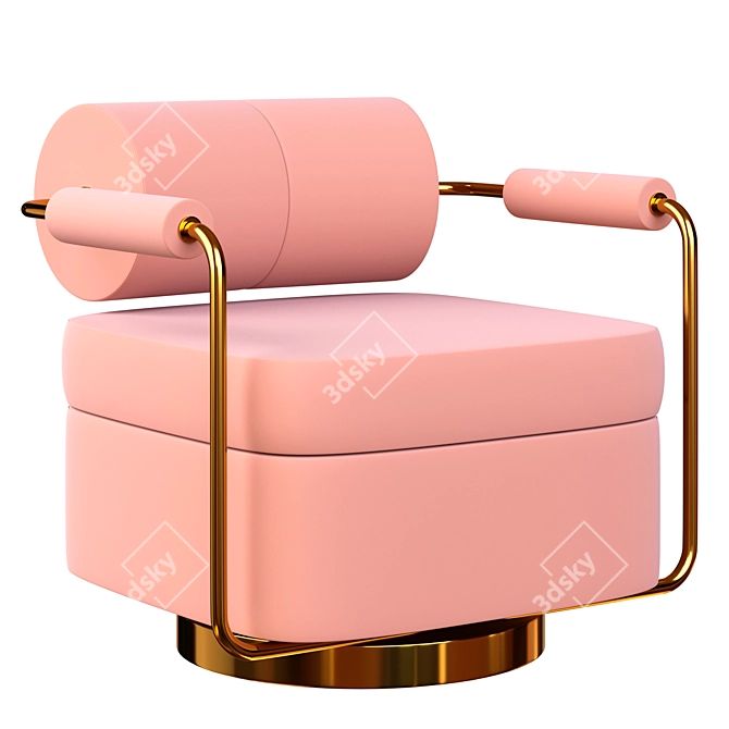 Elegant Anderson Armchair: Stylish Comfort 3D model image 1
