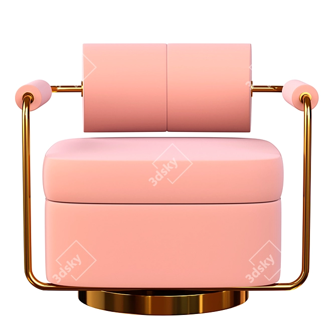 Elegant Anderson Armchair: Stylish Comfort 3D model image 2