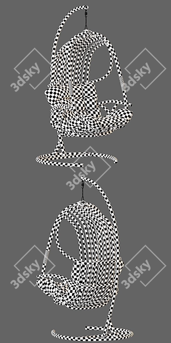 Suspended Swing Chair - Modern Design 3D model image 7