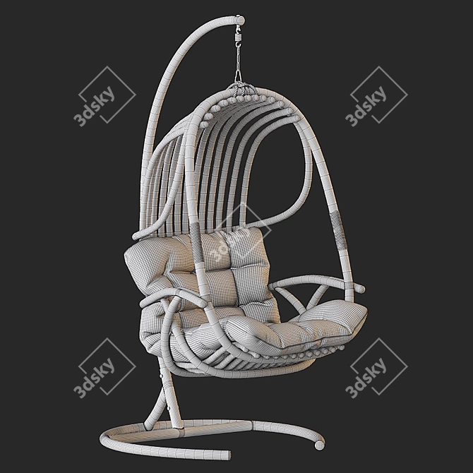 Suspended Swing Chair - Modern Design 3D model image 9