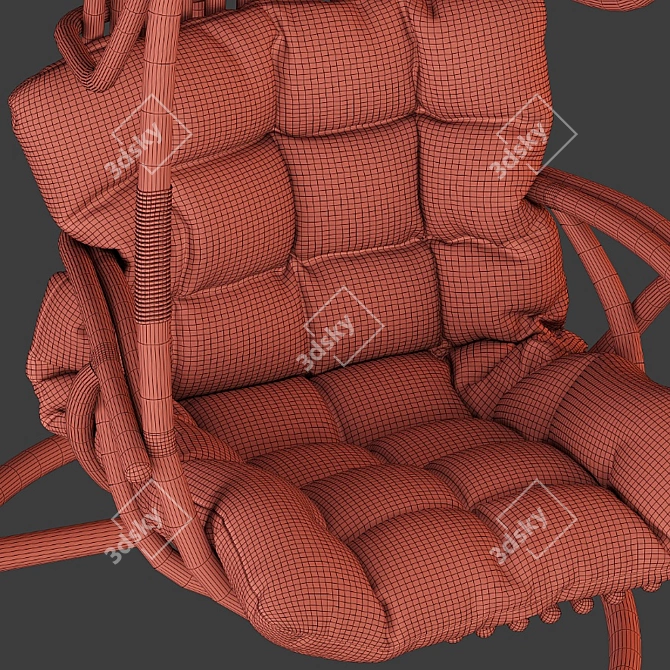 Suspended Swing Chair - Modern Design 3D model image 17