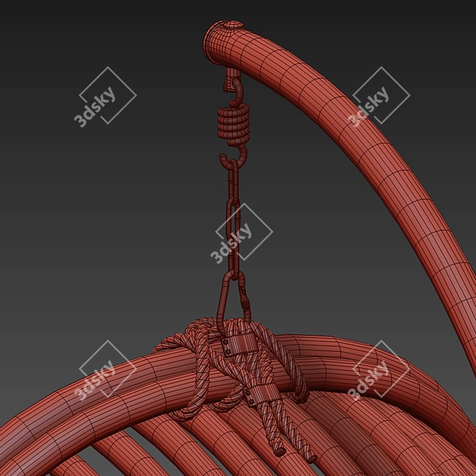 Suspended Swing Chair - Modern Design 3D model image 43