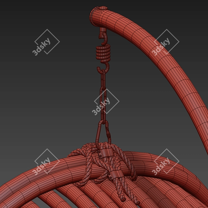Suspended Swing Chair - Modern Design 3D model image 47