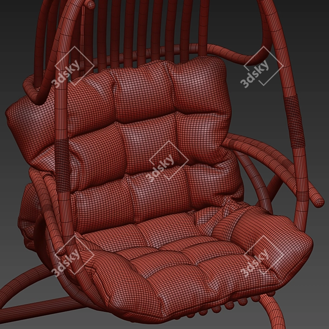Suspended Swing Chair - Modern Design 3D model image 48