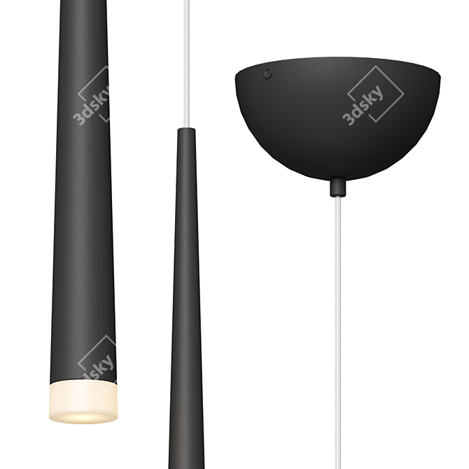 Elegant Aosta Pendant Light 3D model image 3