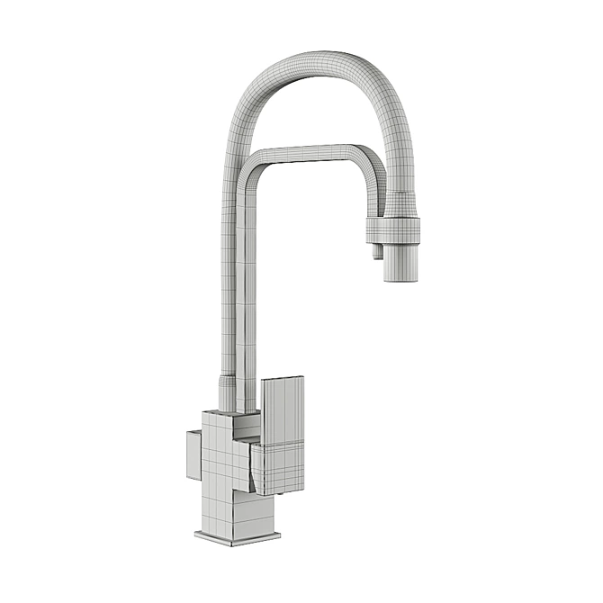 Gappo Kitchen Faucet: Sleek & Versatile 3D model image 5