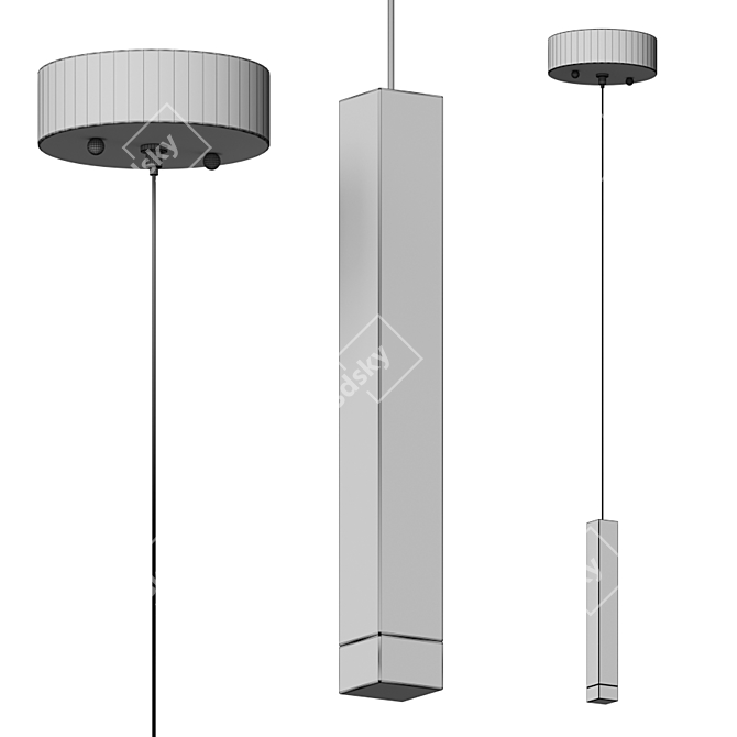 Soho LED Pendant: Elegant Lighting 3D model image 3