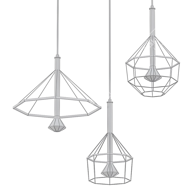Elegant Design Format Lamps 3D model image 2
