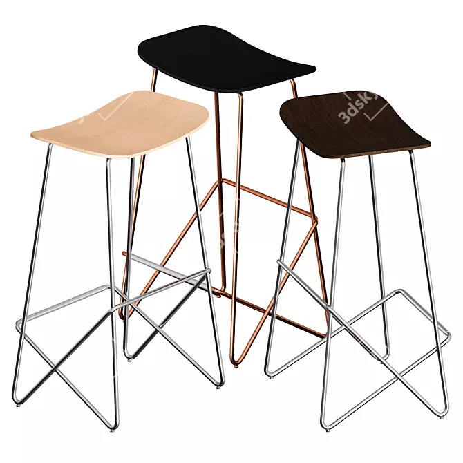 Title: Desalto Endless Stool 3D model image 6